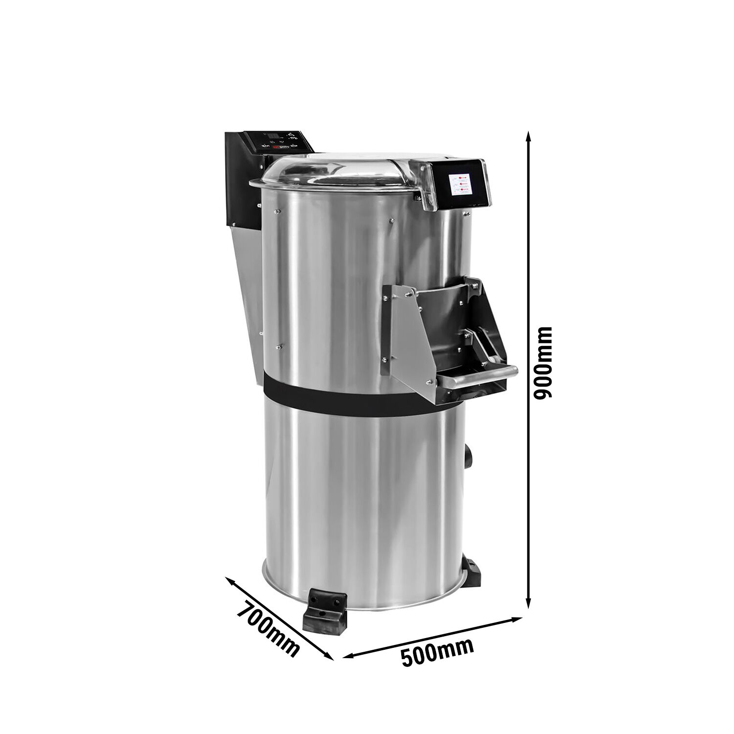 Éplucheuse à pommes de terre professionnelle - 200kg/h - 550W - 380V - 900rpm