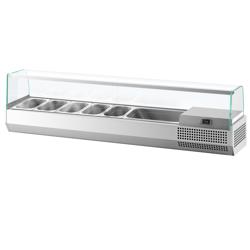 Opzetkoelvitrine PREMIUM PLUS - 1733x353mm - 7x GN 1/4