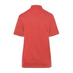 KARLOWSKY | Giacca da cuoco da donna a maniche corte stile jeans - Rosso Vintage - Taglia: 40