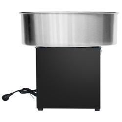 Macchina per zucchero filato - Ø 52cm - 950W - Nero - incl. cupola paraschizzi