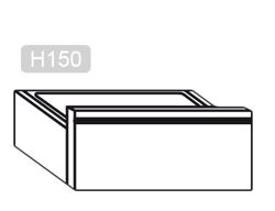 Bloc de tiroirs PREMIUM - 1 tiroir - Module de soubassement 400x660mm - pour ATK profondeur 700mm