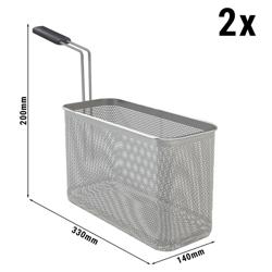 Conjunto de cestos para cozer massa  2x 1/2 