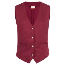KARLOWSKY | Ladies Waistcoat Lena – Burgundy - Size 44 - Tailored fit - 95°C washable