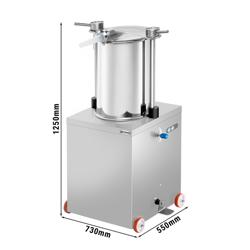 Hydraulischer Wurstfüller - 50 Liter - 560 Watt - Edelstahl - inkl. 4 Wurstfüller-Aufsätze