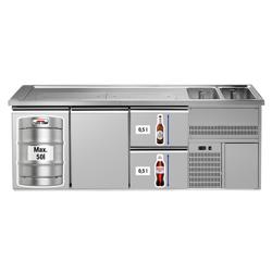 Bar pentru bere 2,5 x 0,7 m - cu 2 uşi şi 2 sertare 1/2 