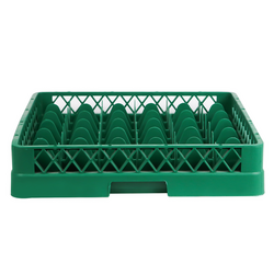 (6 db) Üvegkosár - 500x500mm - 36 rekeszes - zöld