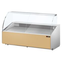 Balcão frigorífico - 2506x979mm - 512L - Painel frontal Bege - 2 a 6°C - vidro panorâmico