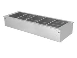 Bain-marie encastrable – 1800 mm – 5 × GN 1/1 – 3,65 kW