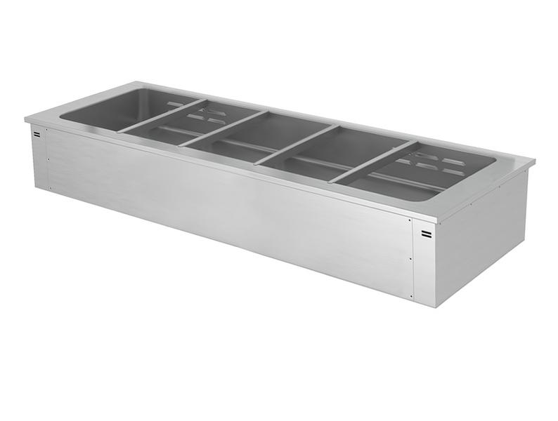 Bain-marie de încastrat - 1785 mm - 3,65 kW - 5x GN 1/1