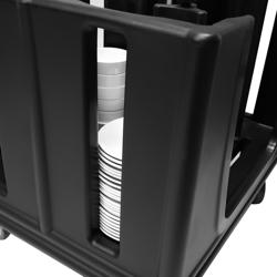Dispensador de platos con ruedas - con 6 separadores ajustables