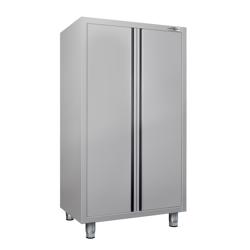 Commercial Stainless Steel Crockery Cabinet ECO - Double Hinged Doors - 1000×600×1800 mm