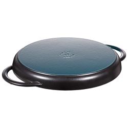 STAUB | Pure Grill Round Cast Iron Grill Pan – Ø30 cm - Black