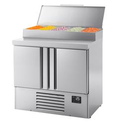 Pizza Hazırlık Buzdolabı - 978x700mm - 2 Kapılı - 5 x GN 1/4