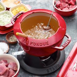 STAUB | SPECIALITIES - Fondue set - Ø 200mm - gietijzer - kersenrood