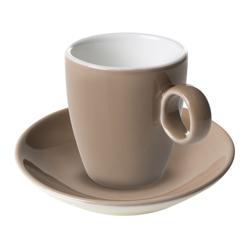 (6 pcs) BART COLOUR CAFE - Espresso saucers - Ø110mm - Brown