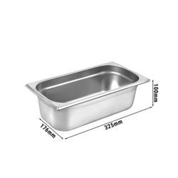 Container GN din oțel inoxidabil 1/3 - înălțime: 100mm