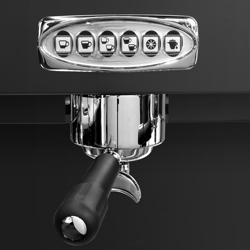 Cafetera / máquina de espresso compacta PROFESIONAL "Eminence" - 1 grupos - con pantalla digital - Sistema de preinfusión & 1 varilla de vapor - Negro