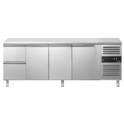 Kühltisch ECO - 2200x700mm - mit 3 Türen & 2 Schubladen