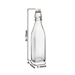 (12 st) Glasflaska Bormioli Rocco - DUBLIN - med svängkork - 250 ml
