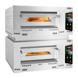 Gas pizzaovn 4 + 4 x 34 cm
