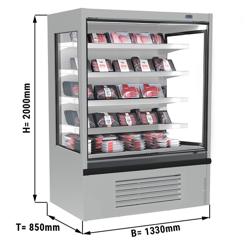 Estante refrigerada - 1,33 x 0,85 m - com 4 prateleiras - aço inoxidável 900 DEEP
