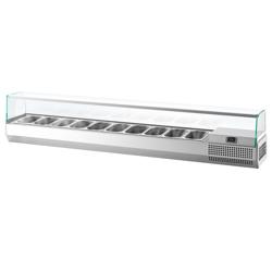 Kühlaufsatzvitrine PREMIUM PLUS - 2300x413mm - 10x GN 1/3