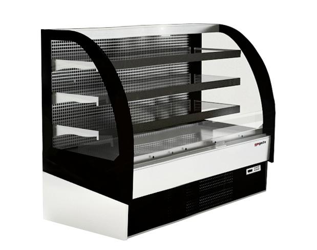 Supermarket-Zidna rashladna vitrina - 1875 mm - 548 l - s 3 policama - zatvorena stražnja strana - uklj. noćna roleta