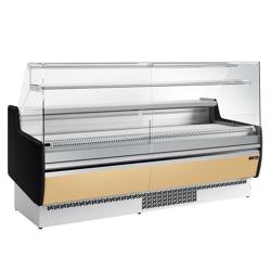 Rashladna vitrina - 1935x953 mm - 213 l - Boja Bež - s 1 polica - s ostakljenom frontom - Ventilirano hlađenje - Prednja ploča Bež