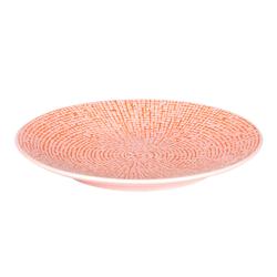 (6 db) Cubical - Lapostányér - coupe - steingut - Ø 16 cm - rózsaszín