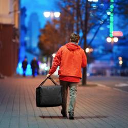 BurgerBag Pro - Beheizte Liefertasche - für 12 Hamburgerkartons - Schwarz