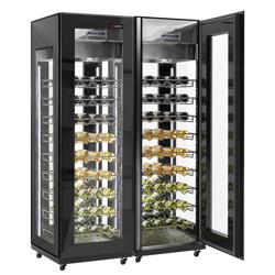 (2 stuks) Panorama-Wijnklimaatkast - 1 klimaatzone - 400l - max. 162 flessen