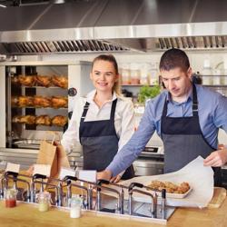 Elektrische kippengrill roterend - 4,4kW - 2 spitten voor 6 kippen