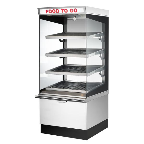 UBERT | Warmhoudvitrine - 730x800mm - 4 verwarmde planken