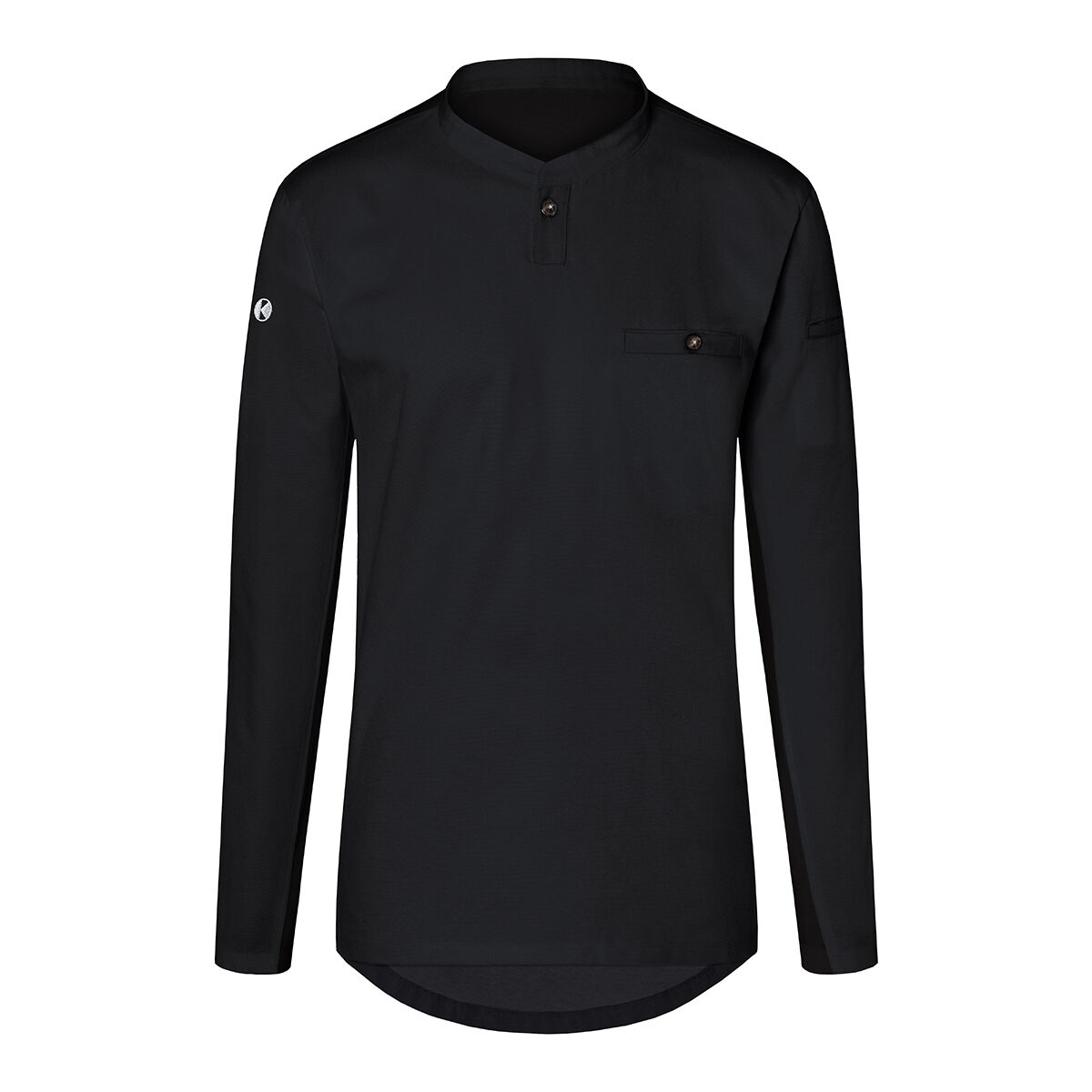(6 pieces) Karlowsky - Long Sleeve Men's Work Shirt Performance - Black - Size: M