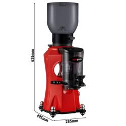 Commercial Coffee Grinder with Doser – 2 kg hopper - 45 dB silent - red