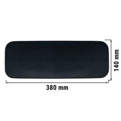 (2 adet) SELTMANN WEIDEN | Coupe tabak - düz dikdörtgen - 380x140 mm - Siyah