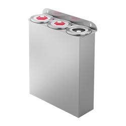 Set di dispenser a tre tazze - plastica - versione integrabile