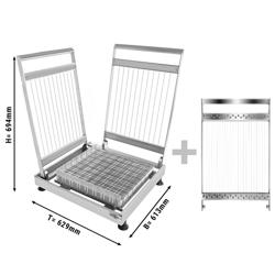 Commercial Praline Guitar Cutter - Wire Spacing: 15, 22,5 & 30mm - Double-Cut - incl. 3 Frames