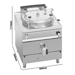 A gas Pentola con autoclave - 150l - 20,9kW - Riscaldamento indiretto - con allacciamento idrico