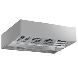 Plafond afzuigkap - B2400mm - zonder motor - met filter - met inductietoevoer