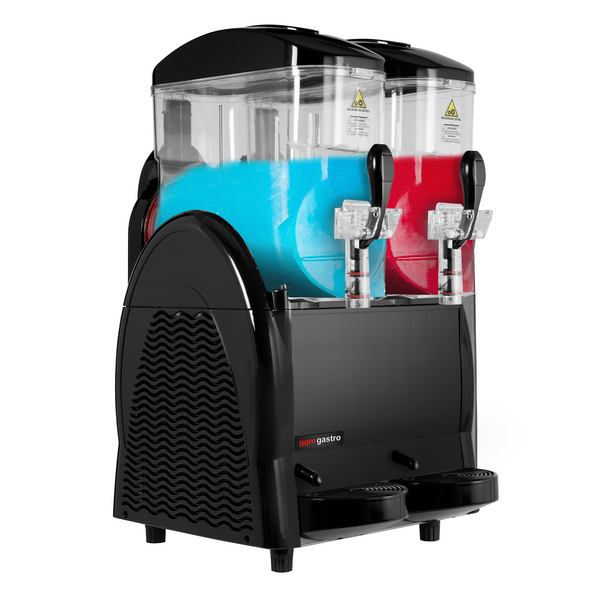Slushmaskin - 2x 12 liter - svart