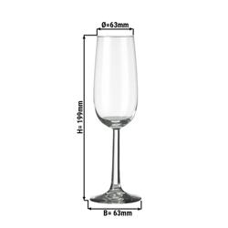 (12 pieces) Champagne glass - ESPRIT - 170 ml - Transparent