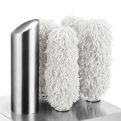 Polisseuse à verres professionnelle - 1,49kW - avec soufflerie d’air chaud & 5 rouleaux rotatifs