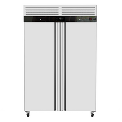Ψυγείο από ανοξείδωτο χάλυβα ECO - 1200 λίτρα - με 2 πόρτες από ανοξείδωτο χάλυβα - εσωτερικό της πόρτας από πλαστικό