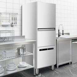 Dvoustěnná myčka nádobí - dotyková - 16,70 kW - s dávkovačem mycího prostředku a oplachovým čerpadlem