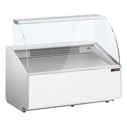 Koeltoonbank - 1256x979mm - 262 liter - front wit - rechte ruit