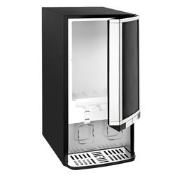 GASTRO-COOL | Displaykoelkast met dispenseropening - 375mm - 48L - digitaal display - LED-interieurverlichting - zwart