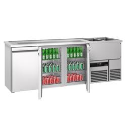Barkoelkast PREMIUM - 2500x700mm - 3 deuren