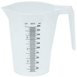 Messbecher - Polypropylen - 2 Liter - Ø 148mm - offener Griff