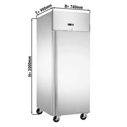 Bäckerei-Kühlschrank Edelstahl ECO - EN 600x800 - 600 Liter - mit 1 Tür